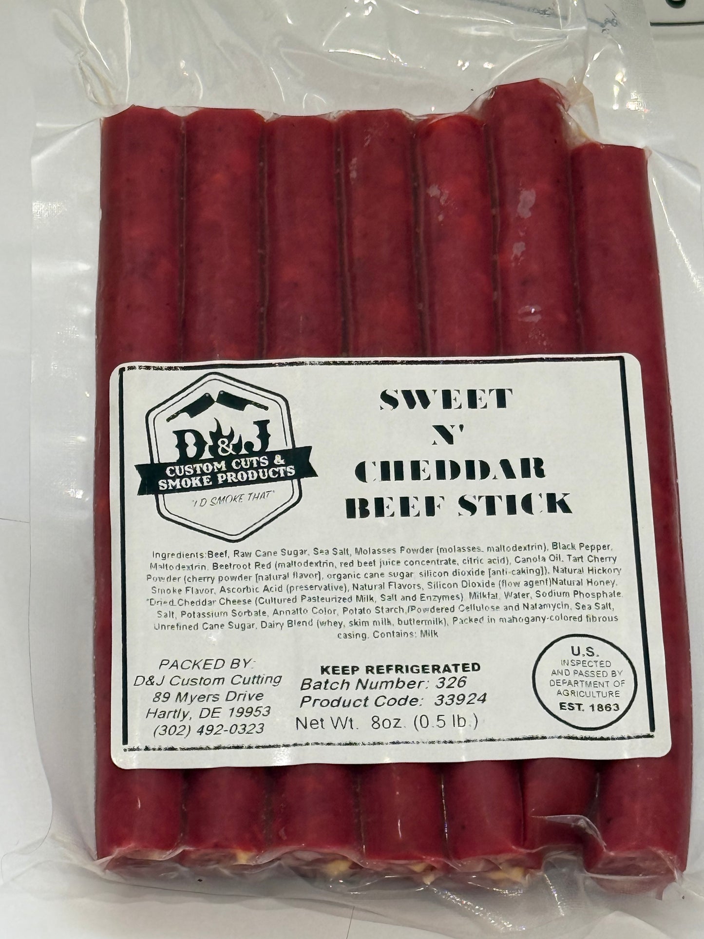 D&J Sweet & Cheddar Snack Sticks