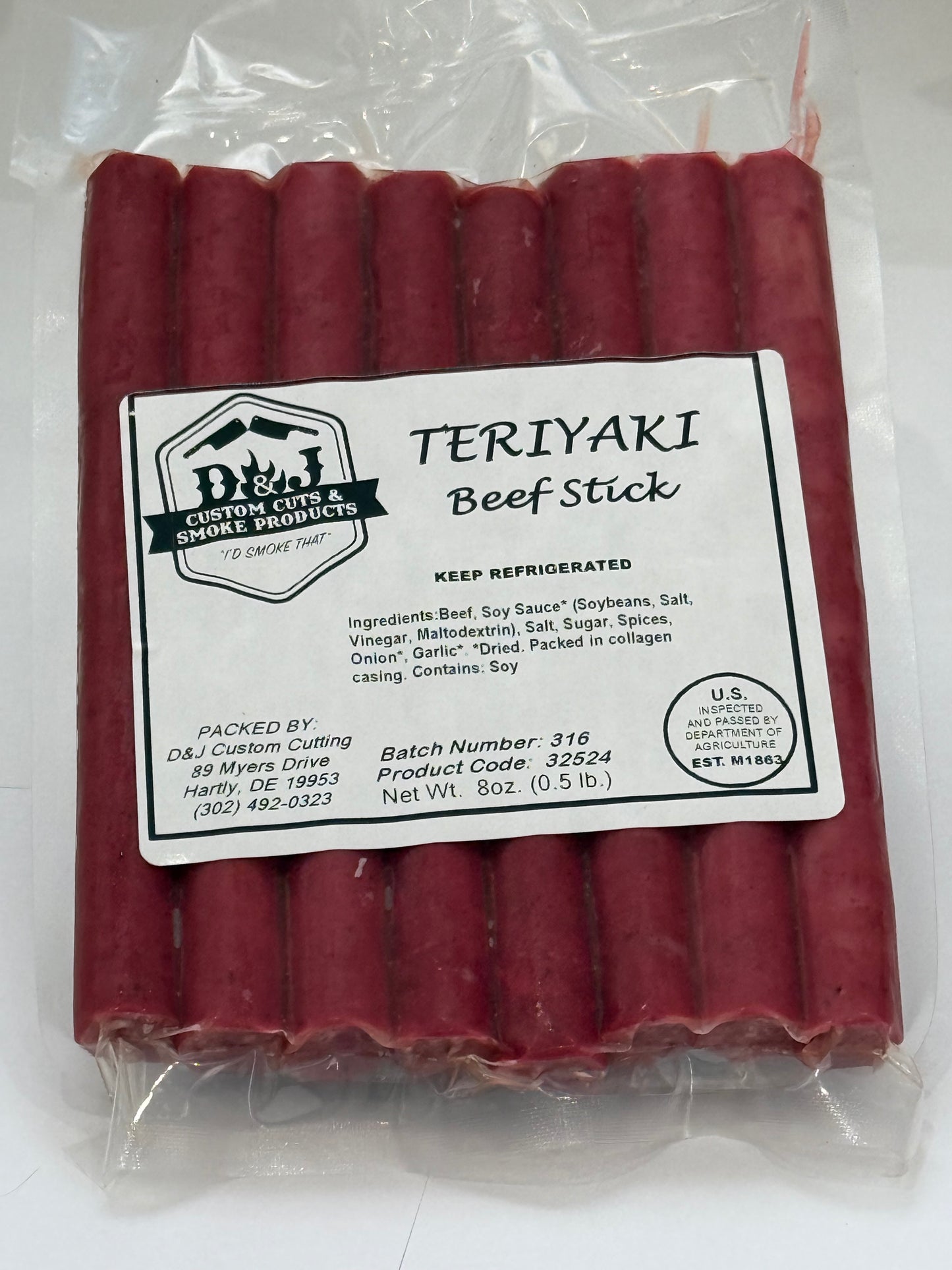 D&J Teriyaki Snack Stick
