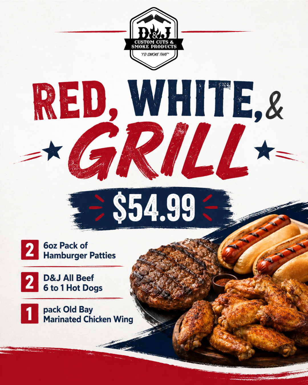 Red, White & GRILL