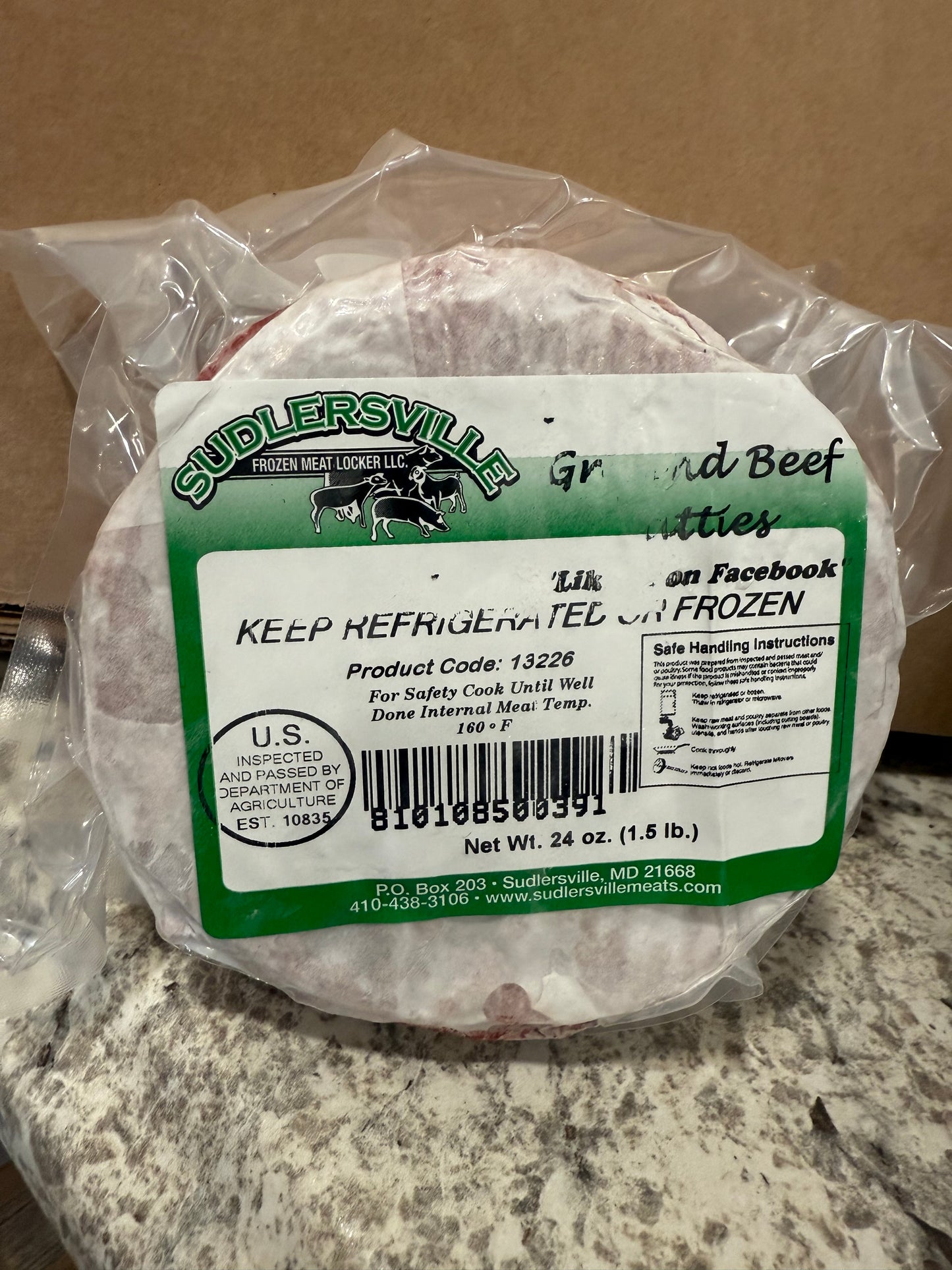 4 oz Ground Beef Patties